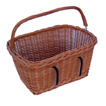 Wicker bike basket (L)