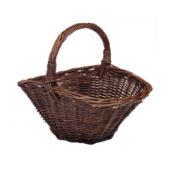 Dark wicker gift basket 36x30
