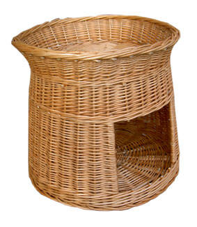 Two-Level Wicker Cat Basket