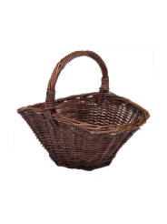 Dark wicker gift basket 36x30