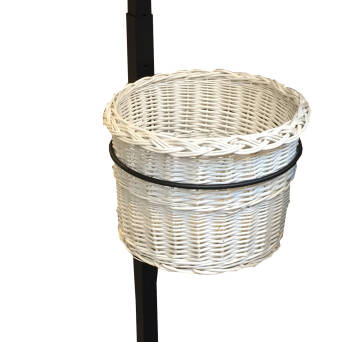 White baguette basket - hanger